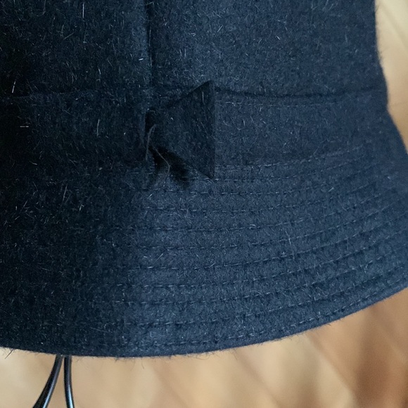 Mr. Carefree black fur felt bucket hat Made in England Large - Picture 3 of 11